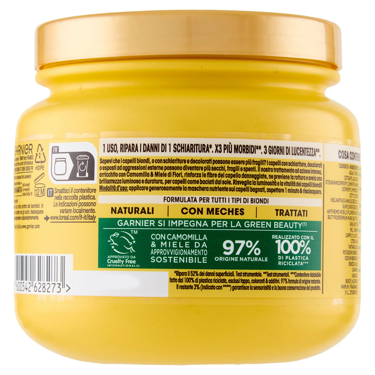 Maschera per capelli Hair Remedy illuminante riparatrice camomilla 340 ml - Immagine 11
