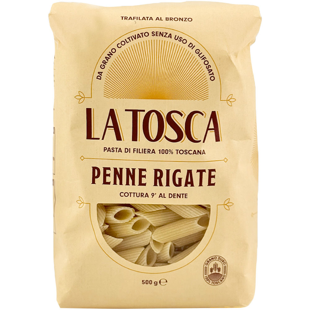 Penne rigate pasta di semola di grano duro trafilata al bronzo 500 gr