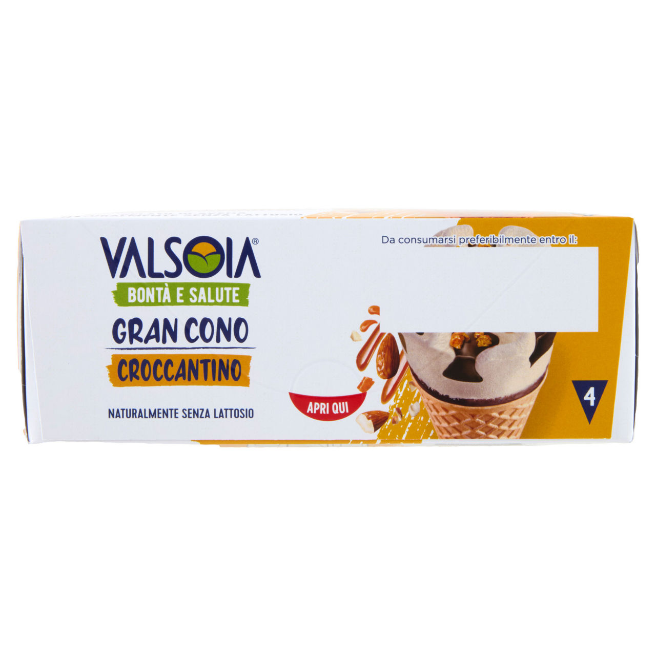 Cono gelato vegetale con mandorle caramellate 4 pz 300 gr - Immagine 21