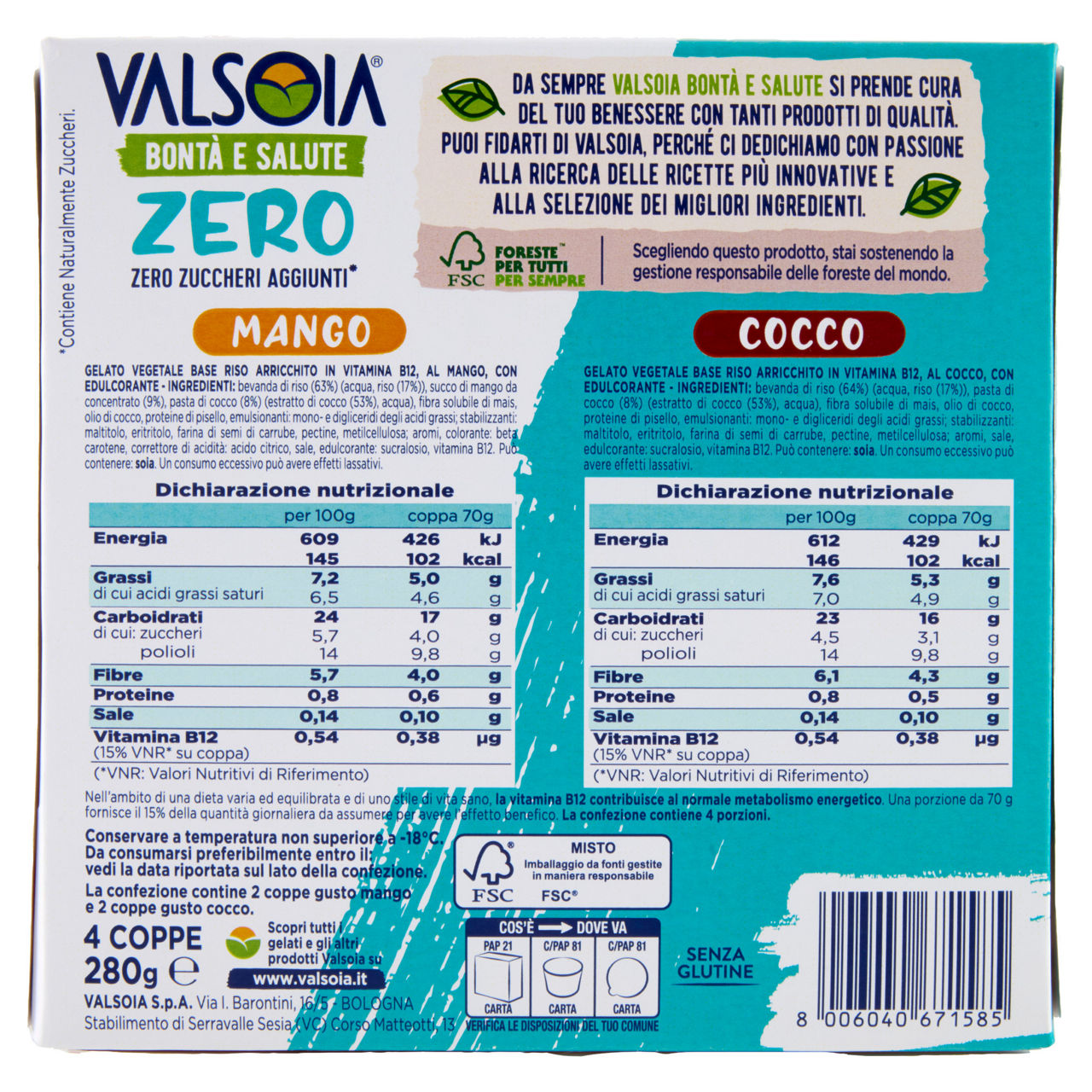 Coppa gelato al mango e al cocco 4 pz 280 gr - Immagine 31