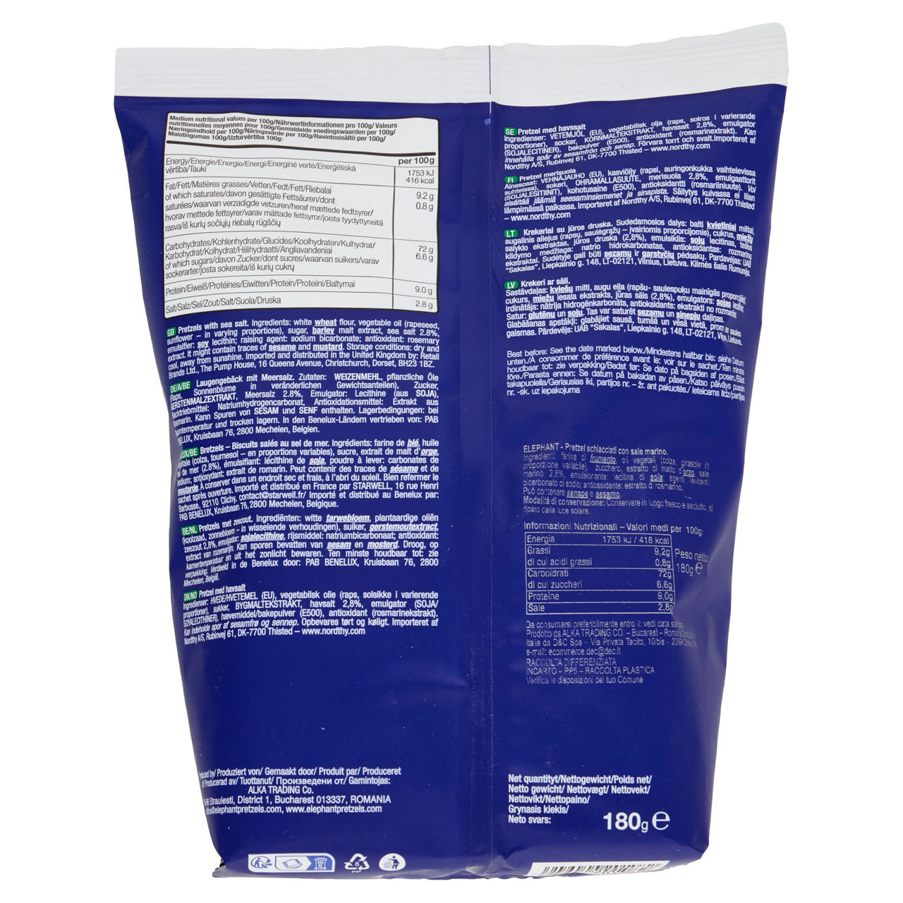 Pretzel schiacciati con sale marino 180 gr - Immagine 41