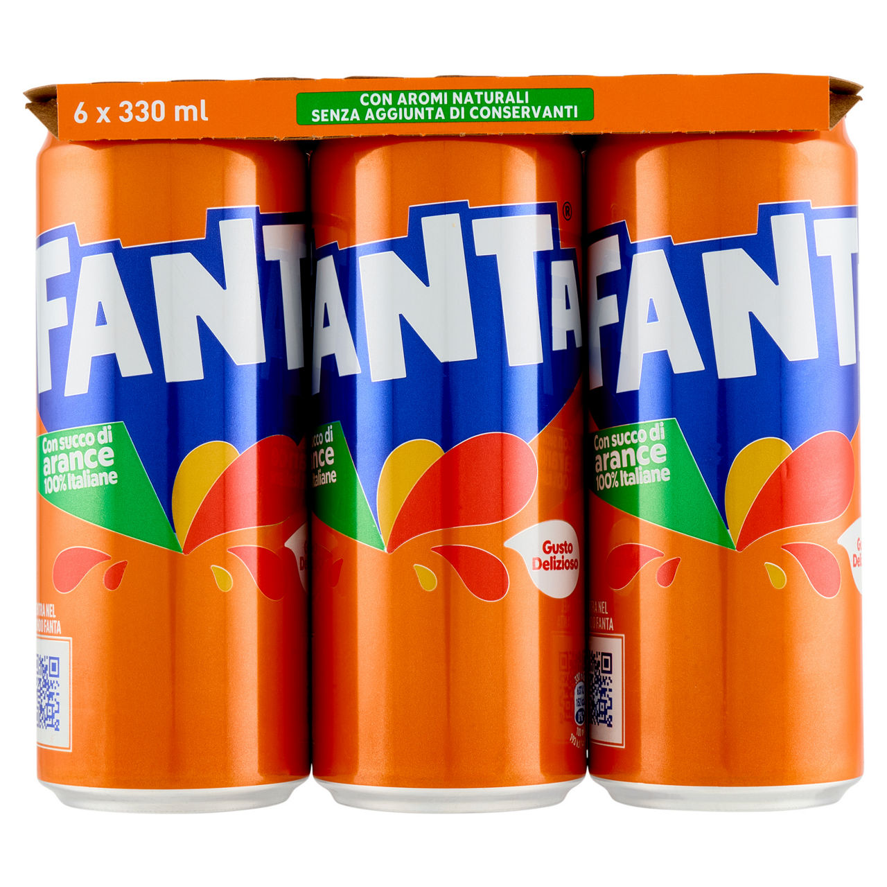 Fanta Orange in lattina 6 pz x 330 ml