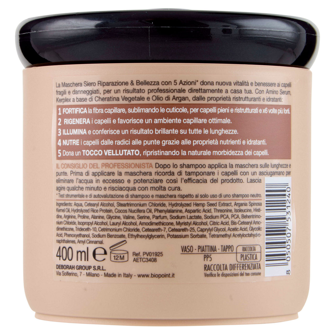 Maschera per capelli siero riparazione e bellezza 400 ml - Immagine 41