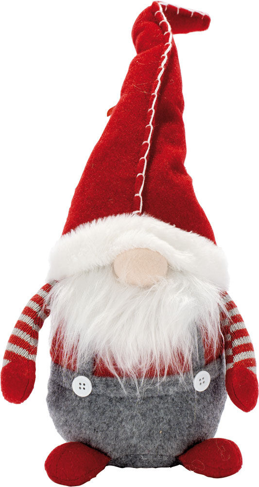 Gnomo seduto in tessuto 50 cm