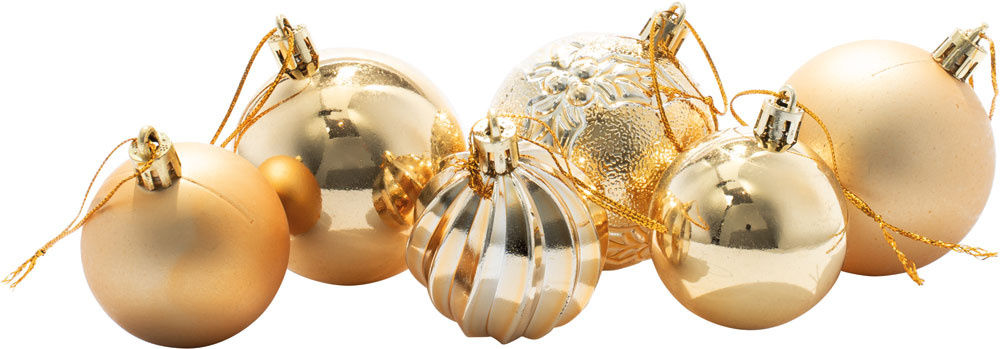 Palline di Natale oro 5/6 cm 40 pz