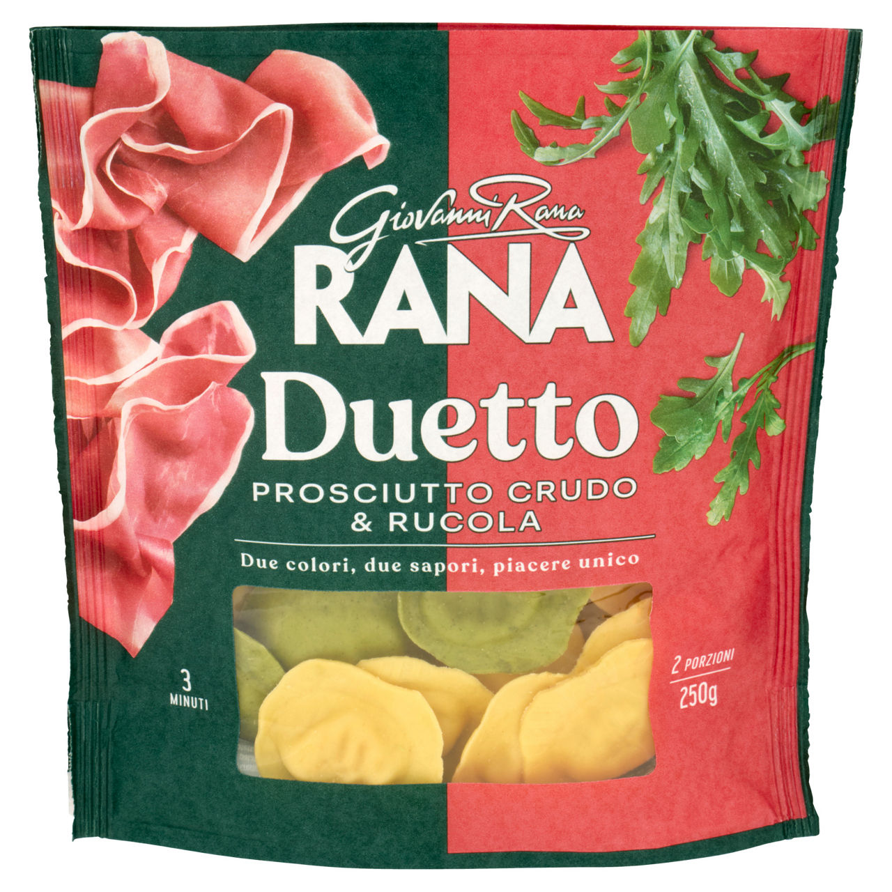 Ravioli prosciutto crudo e rucola 250 gr - Immagine 01