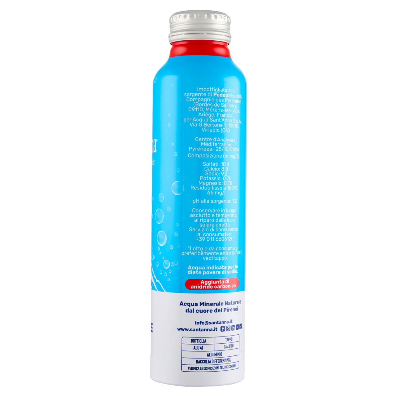 Acqua frizzante sant'anna alubottle pet ml 500 - Immagine 11
