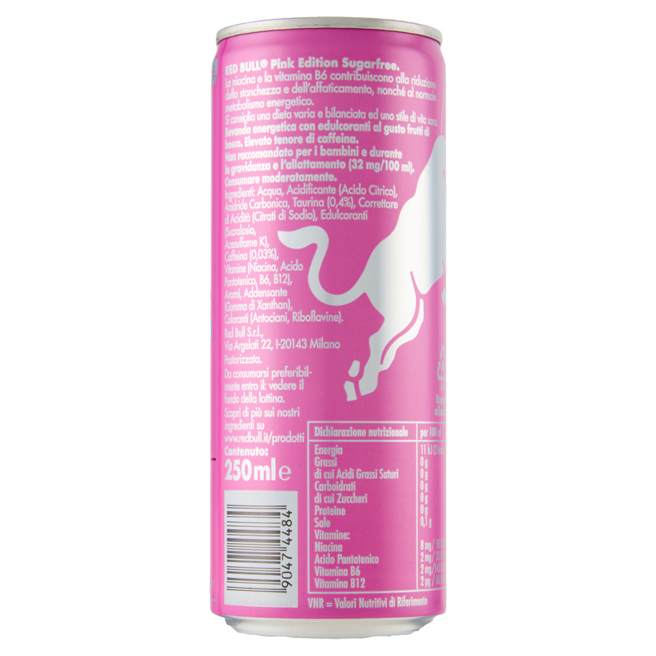 Energy drink red bull pink edition lattina ml 250 - Immagine 21