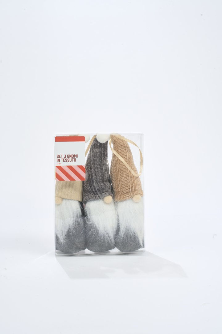 Set di gnomi in tessuto 15 cm 3 pz - Immagine 11