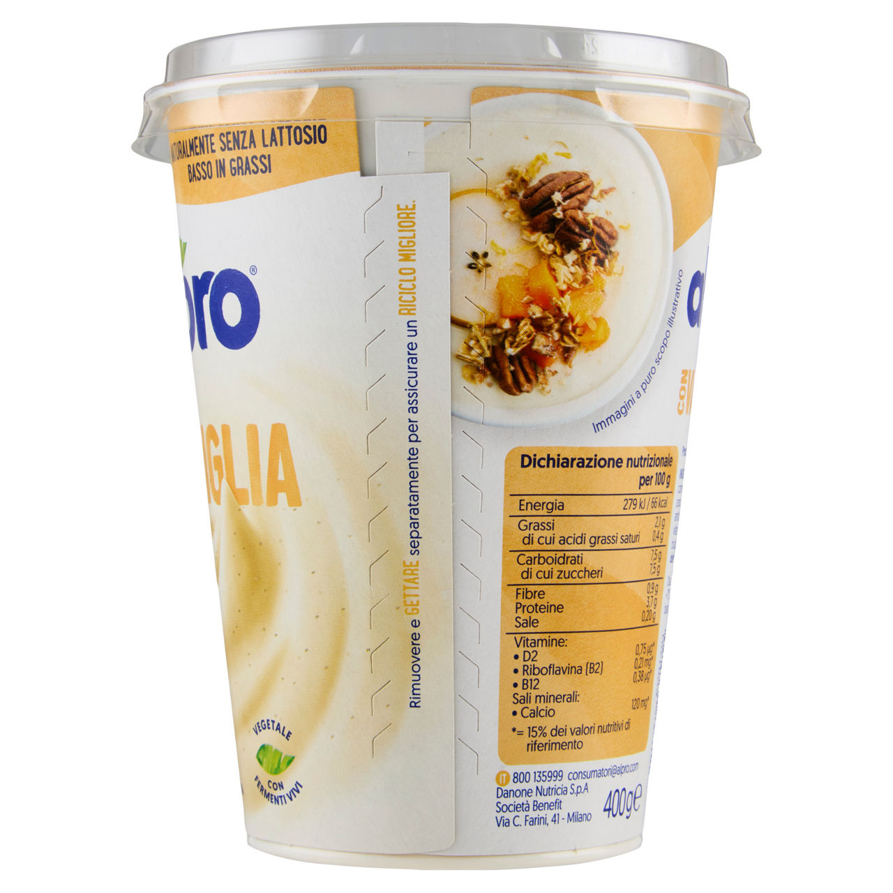 Yogurt vegetale alla vaniglia 400 gr - Immagine 51