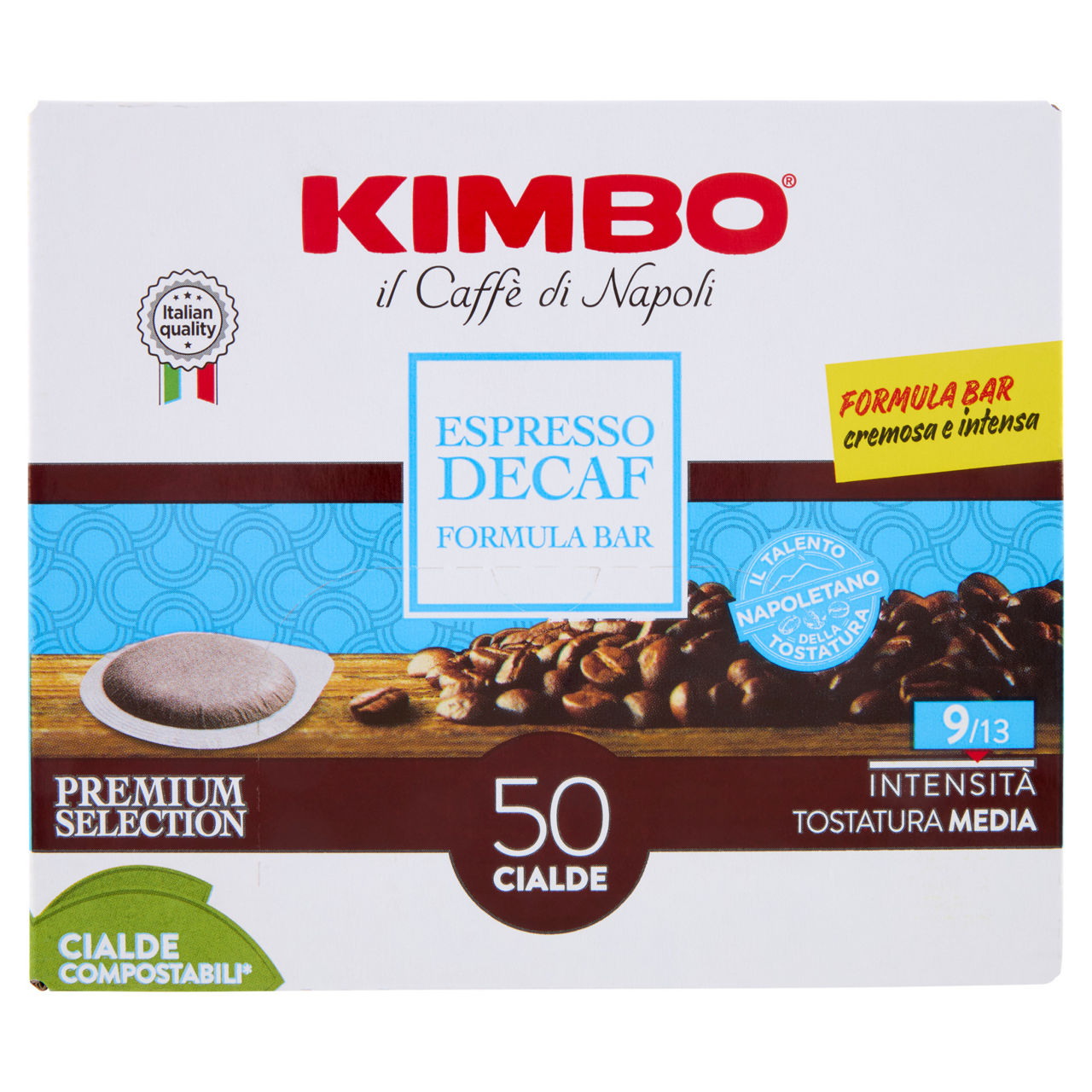 Caffè in cialde compostabili Espresso Decaffeinato 50 pz - Immagine 01