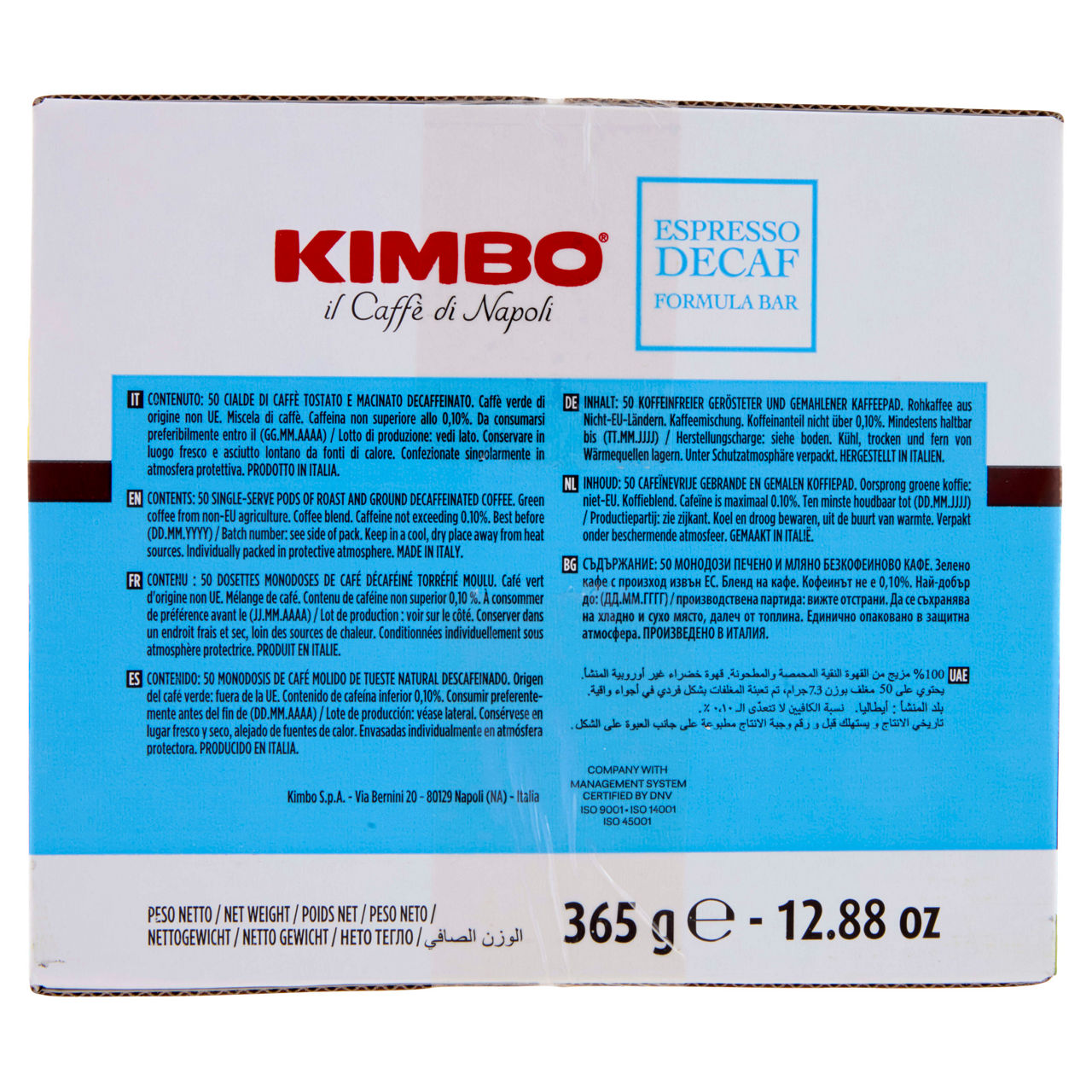 Caffè in cialde compostabili Espresso Decaffeinato 50 pz - Immagine 11