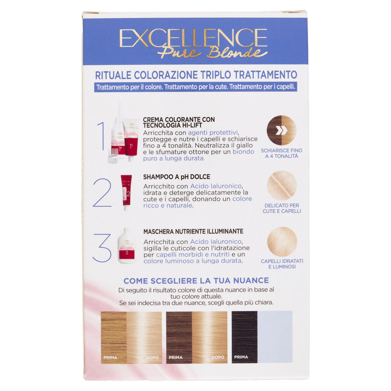 Colorazione per capelli triplo trattamento 01 biondo ultra chiaro naturale - Immagine 41