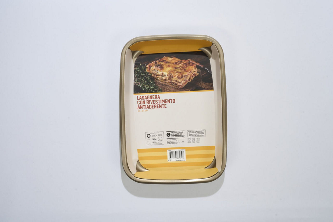Lasagnera con rivestimento antiaderente 34 x 24 cm