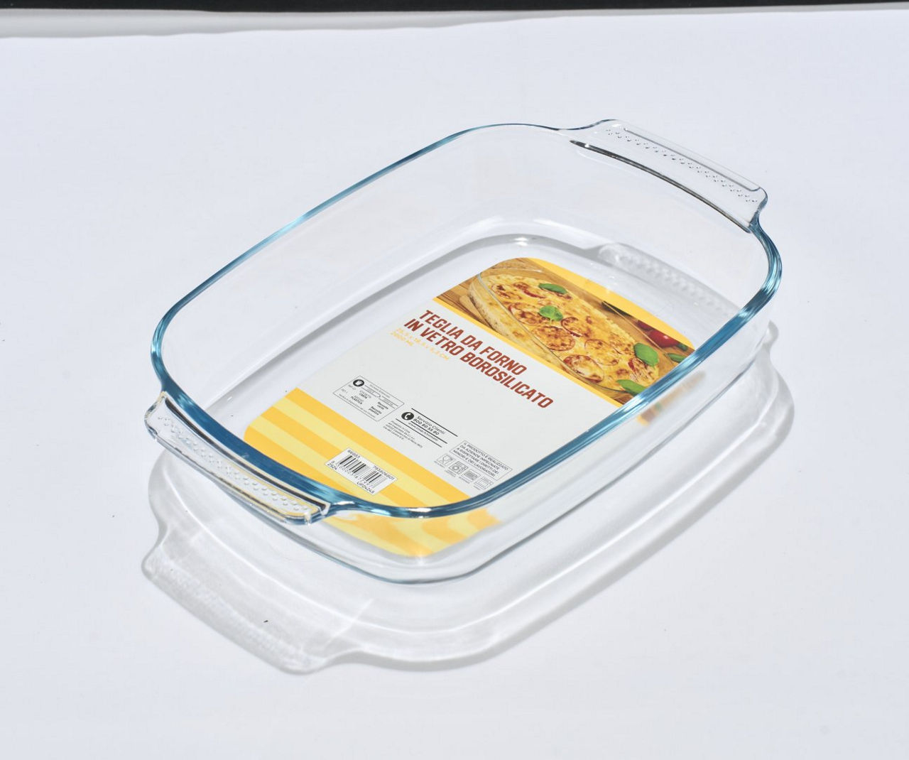 Teglia da forno in vetro borosilicato 25,5 x 18,5 x 5,3 cm