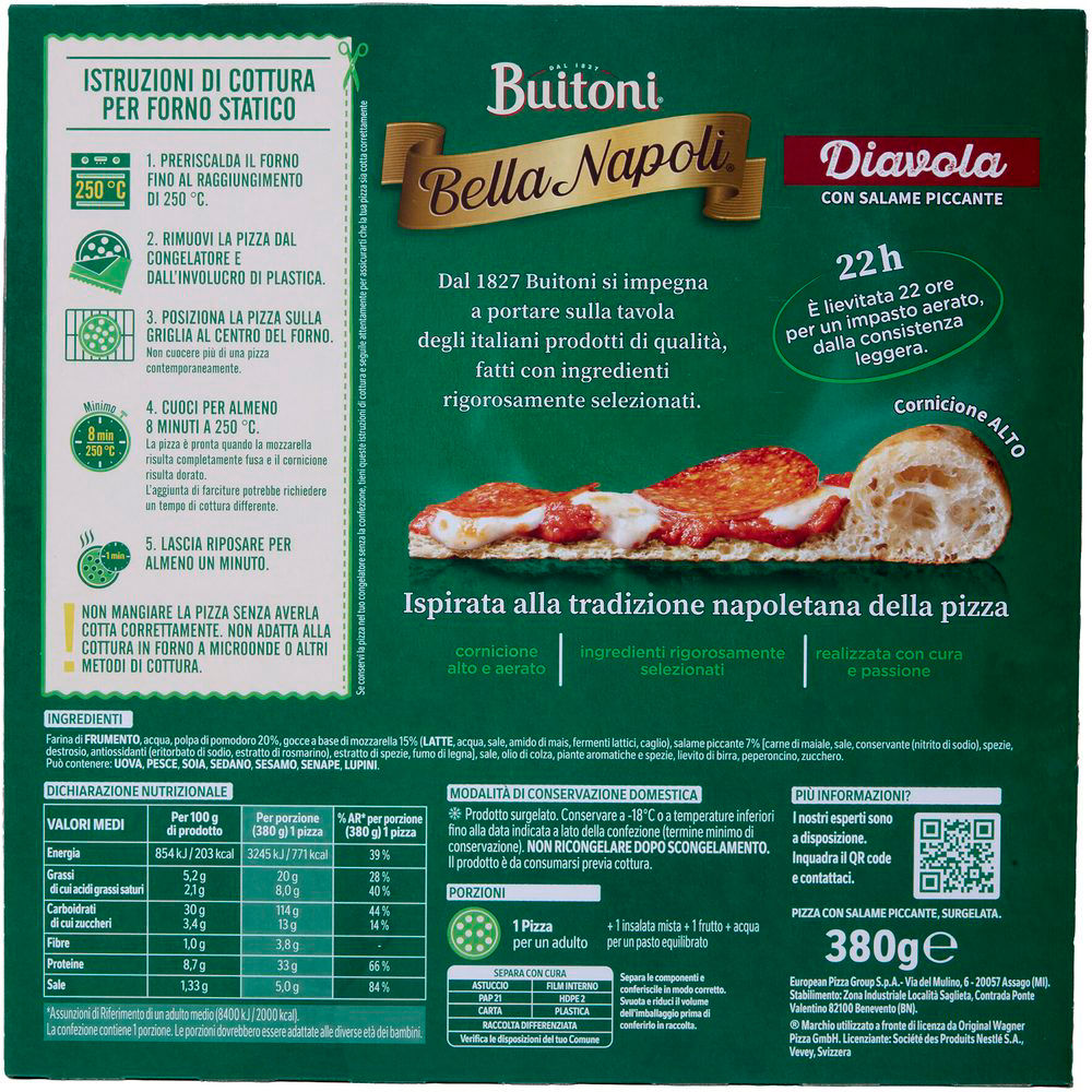 Immagine 13 di 16 del prodotto Pizza diavola surgelata 380 gr