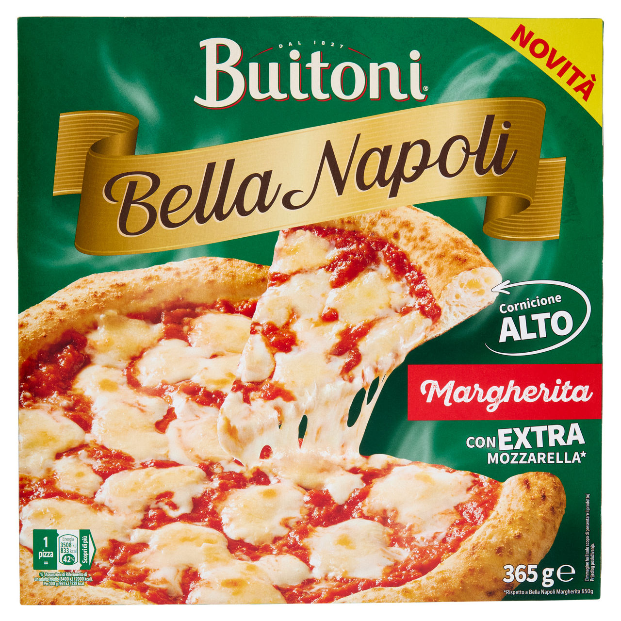 Pizza Margherita surgelata 365 gr