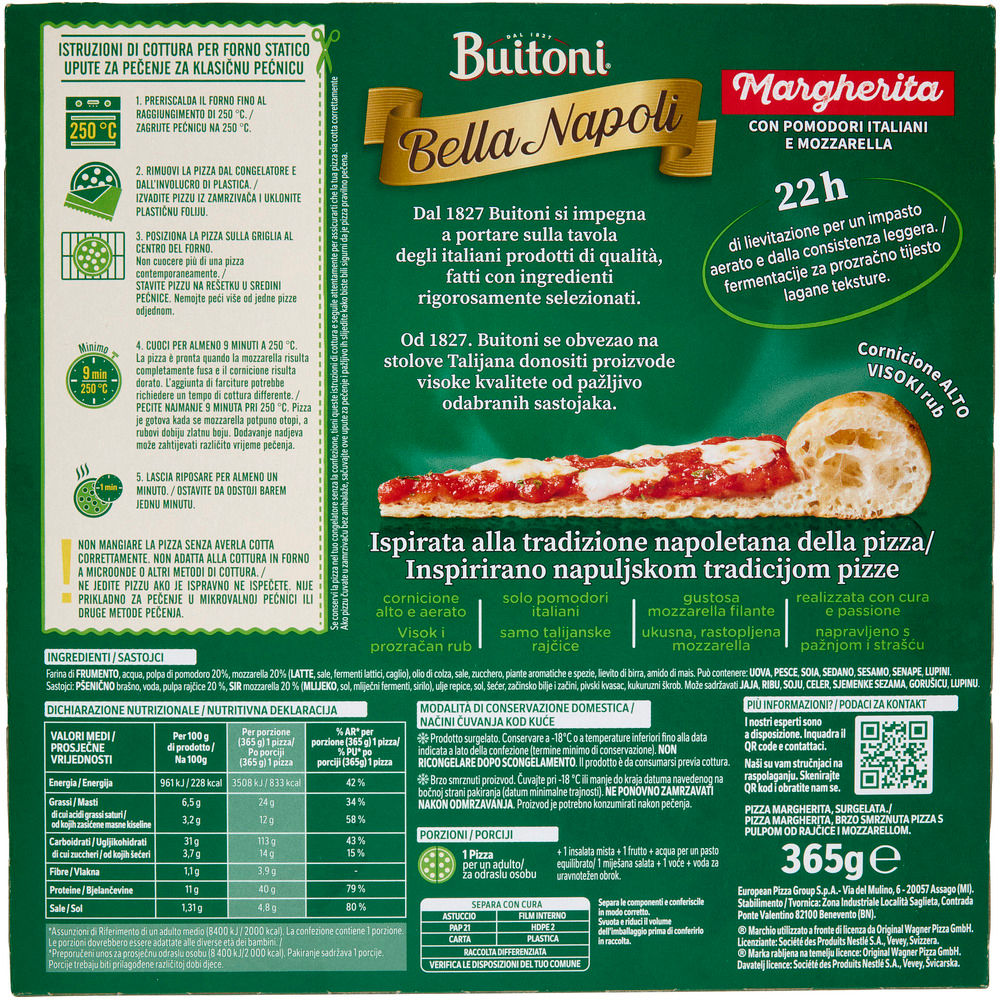 Pizza margherita surgelata 365 gr - Immagine 21