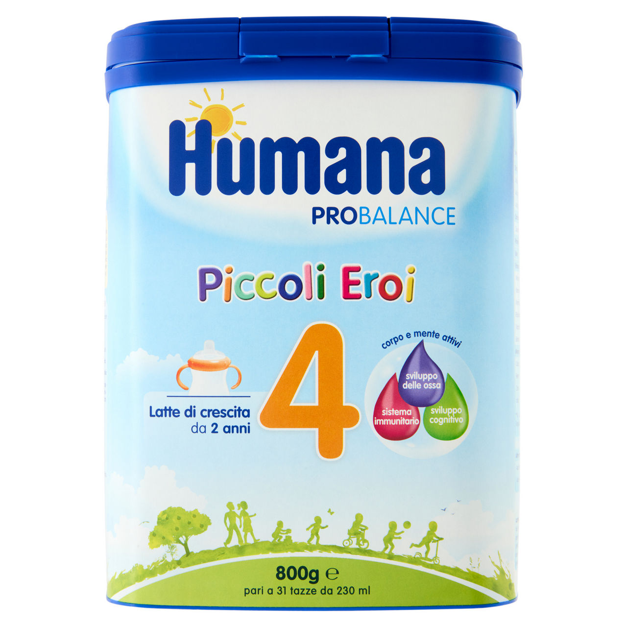 Latte di crescita in polvere 4 Piccoli Eroi 800 gr