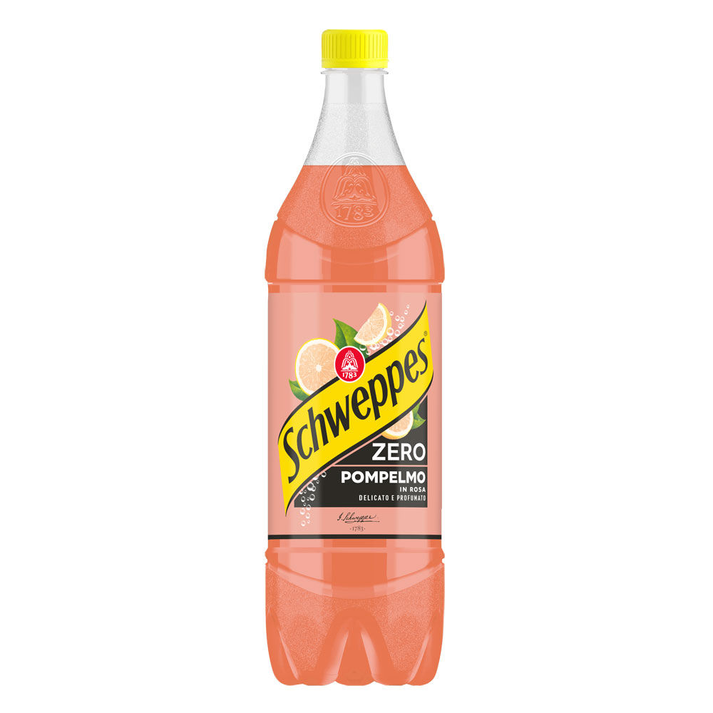Schweppes pompelmo rosa zero 1 lt - Immagine 01