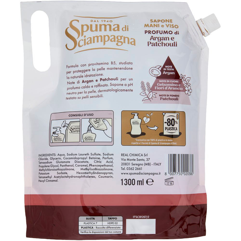 Sapone per le mani con antibatterico argan ecoricarica 1,3 lt - Immagine 21