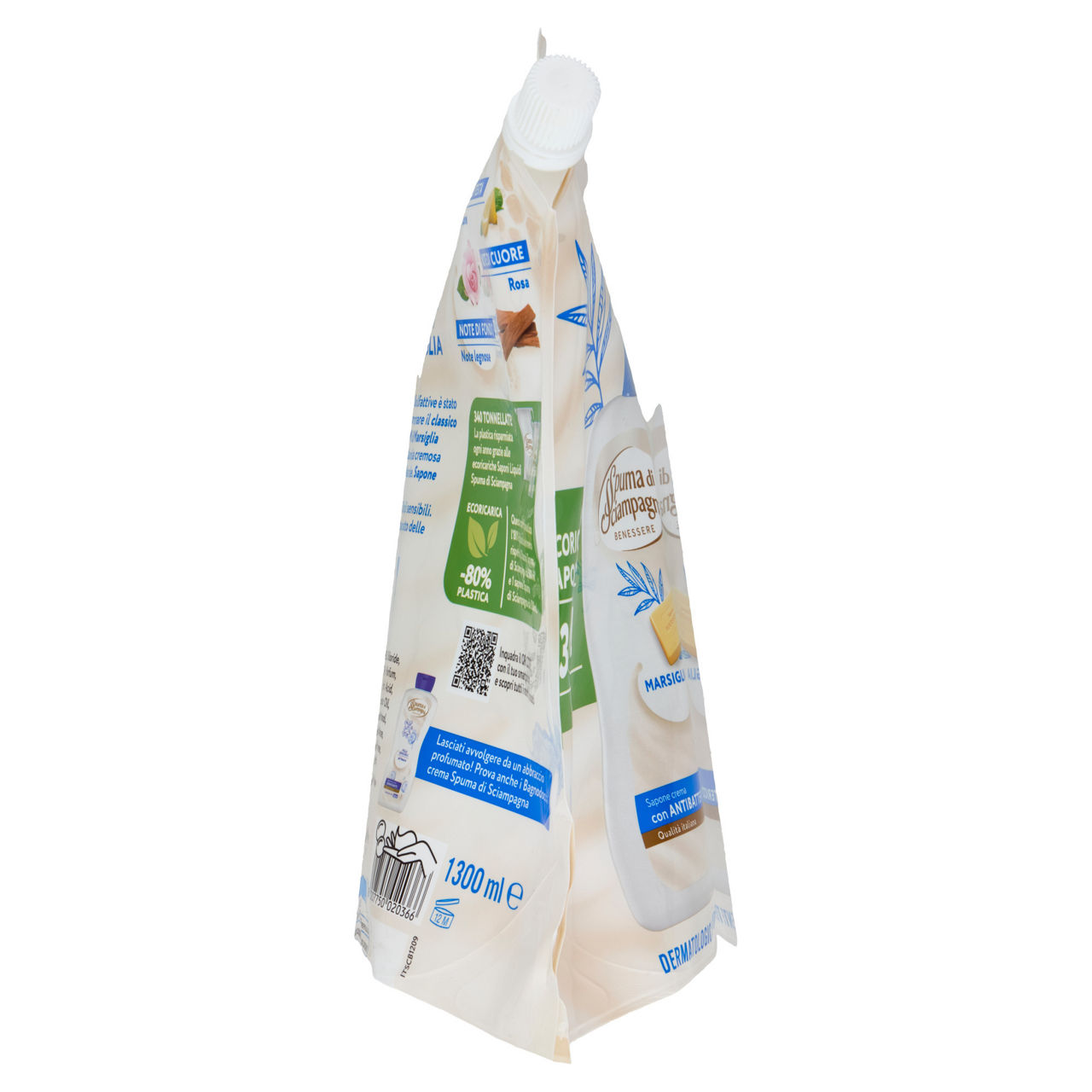 Sapone per le mani con antibatterico Marsiglia ecoricarica 1,3 lt - Immagine 11