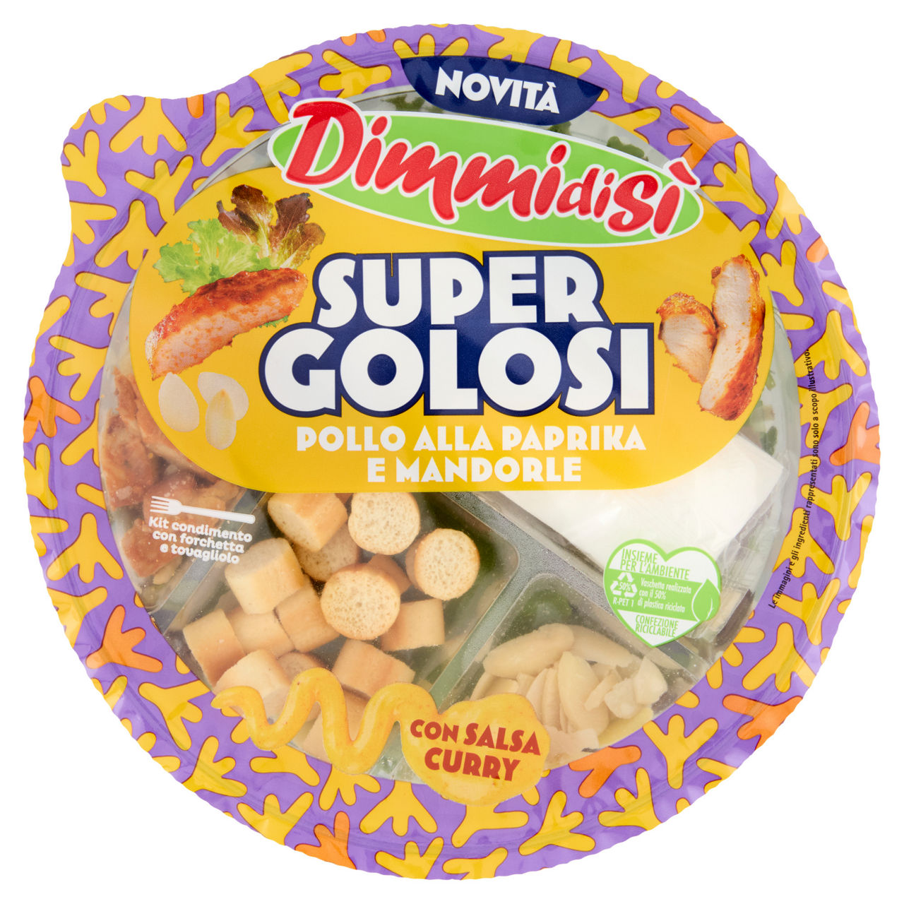 Piatto unico pollo e mandorle 130 gr