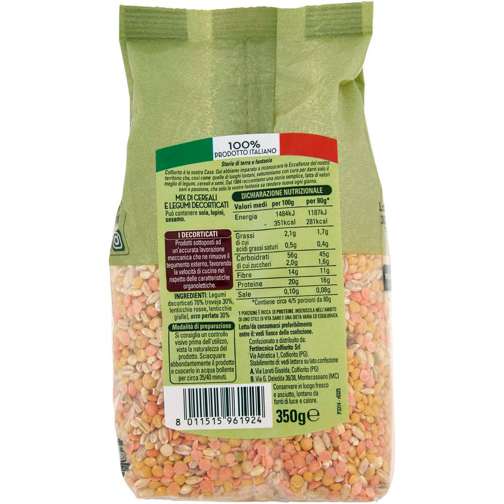 Mix di cereali legumi e roveja decorticati 350 gr - Immagine 21