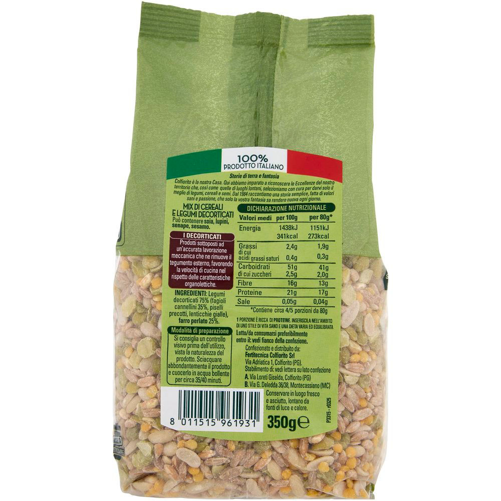 Mix di cereali legumi e canellini decorticati 350 gr - Immagine 21