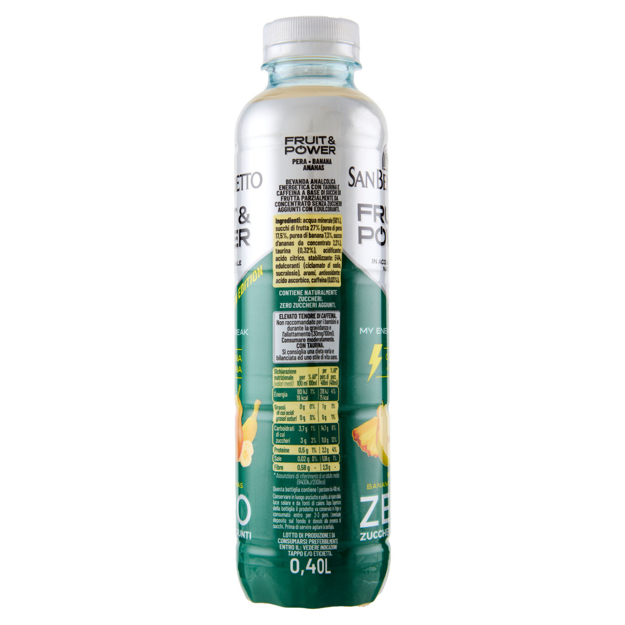 Energy drink Fruit&Power green edition senza zuccheri aggiunti 400 ml - Immagine 51