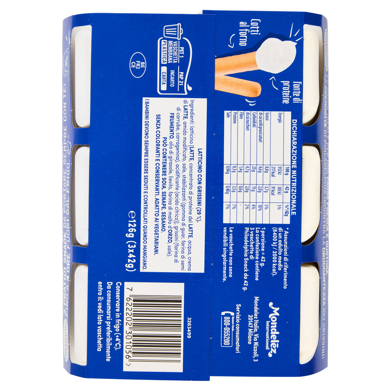 Snack con philadelphia e grissini 3 pz 126 gr - Immagine 21