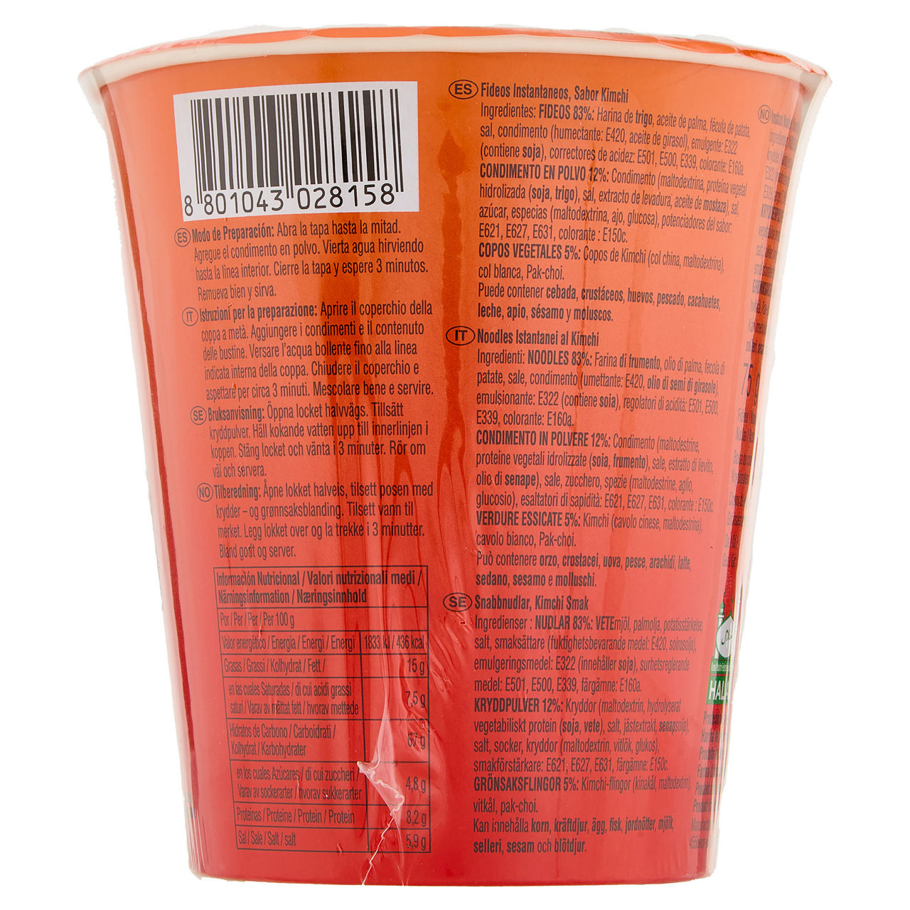 Noodles istantanei Kimchi Cup 75 gr - Immagine 41