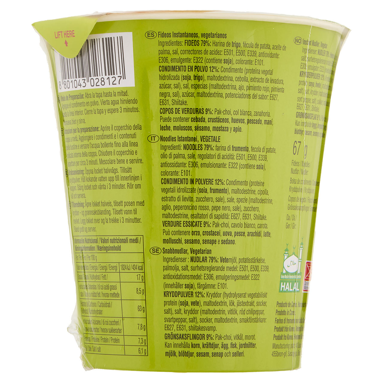 Noodles istantanei Veggie Cup 67 gr - Immagine 41