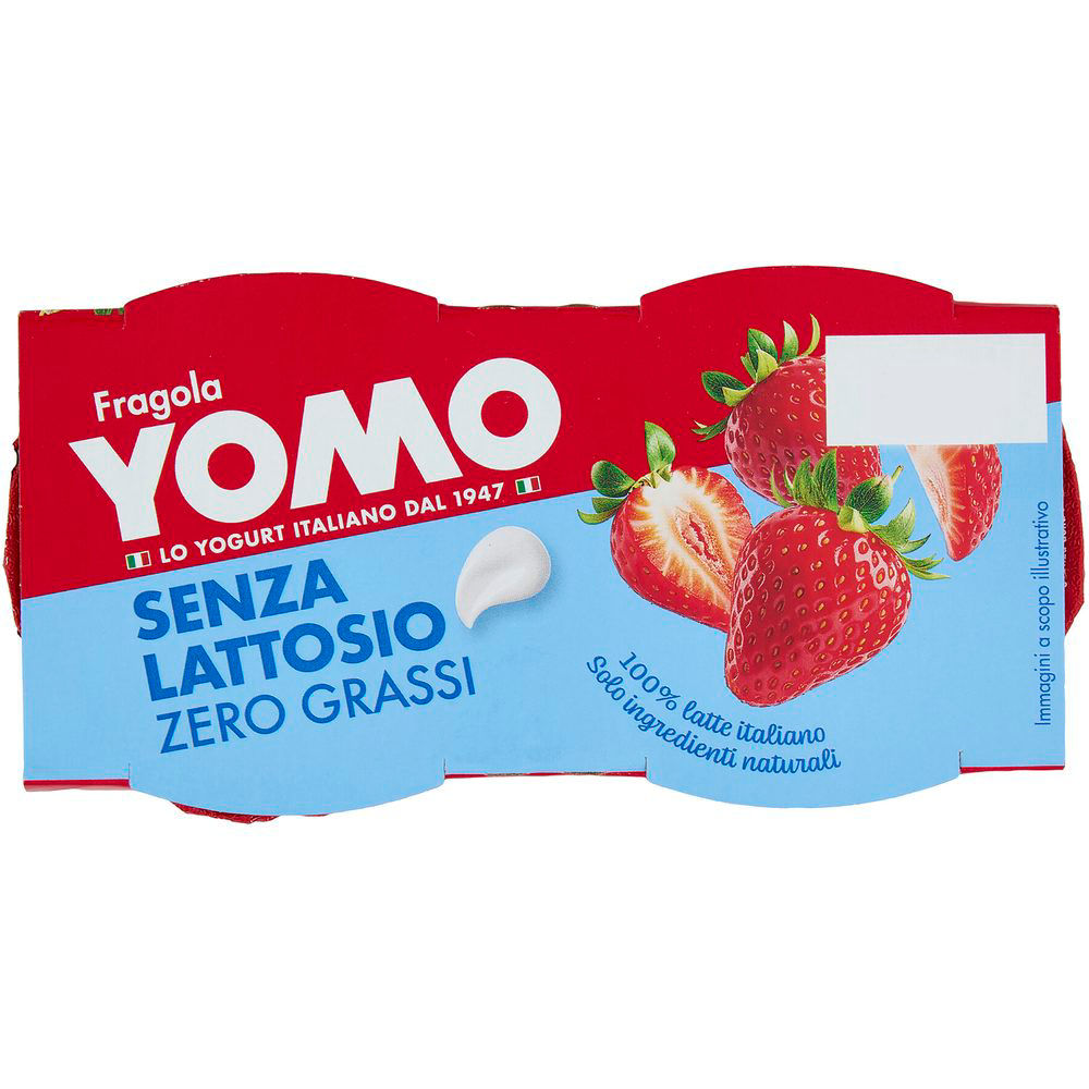 Immagine 5 di 6 del prodotto Yogurt alla fragola zero grassi senza lattosio 2 pz da 125 gr