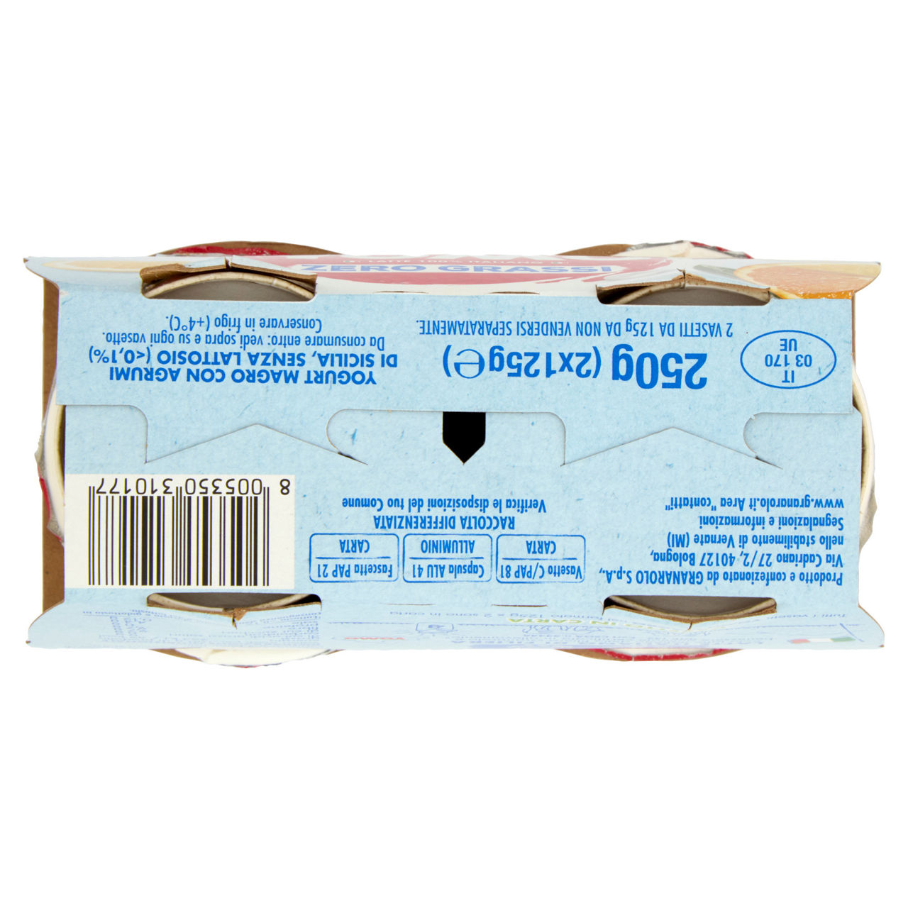 Yogurt zero grassi senza lattosio agli agrumi di Sicilia 2 pz da 125 gr - Immagine 51