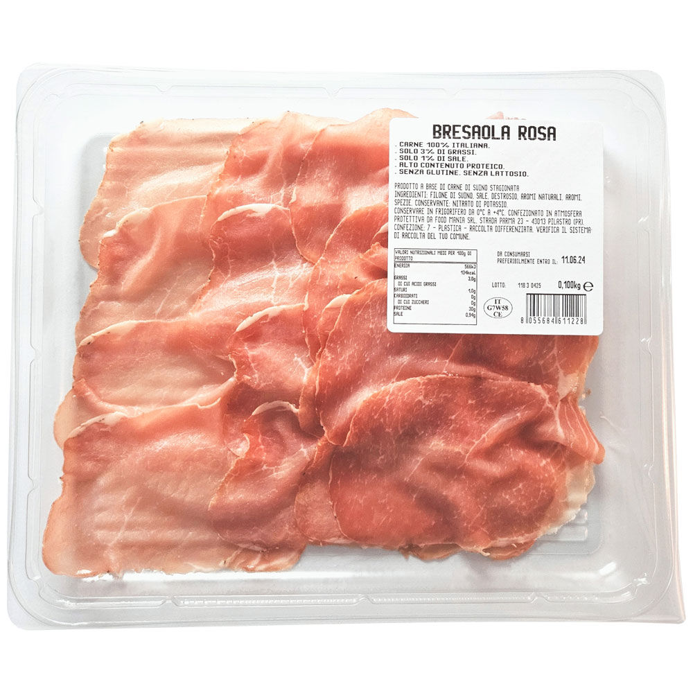 Bresaola rosa di suino 100 gr