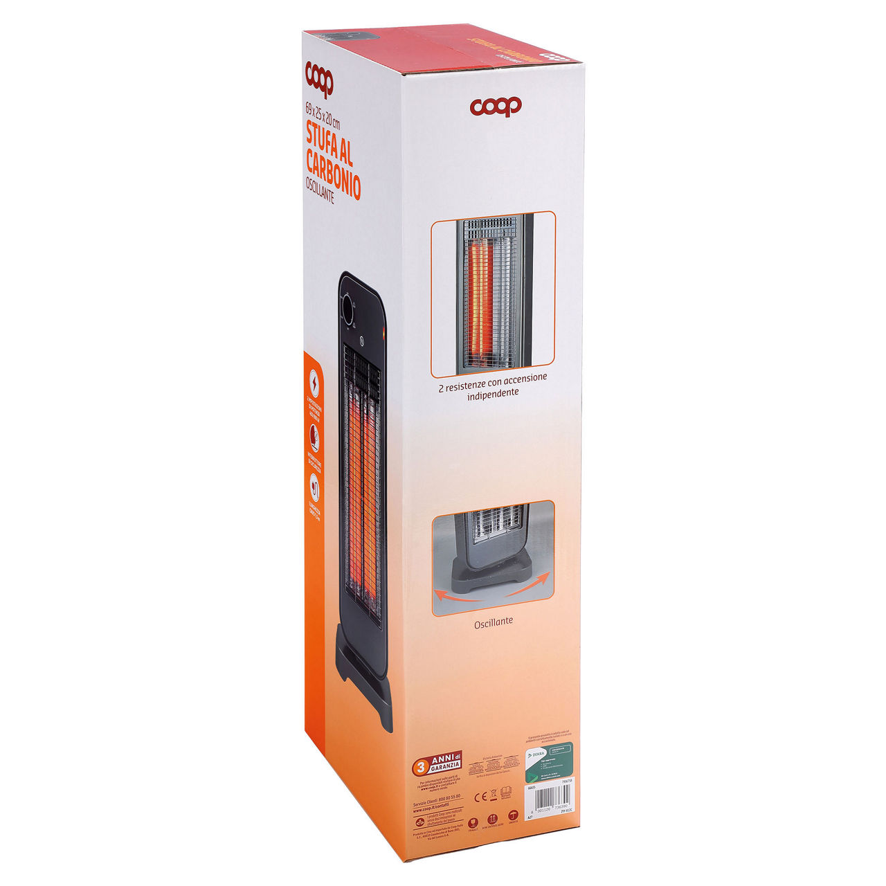 Stufa al carbonio oscillante ZYY-H12C - 3