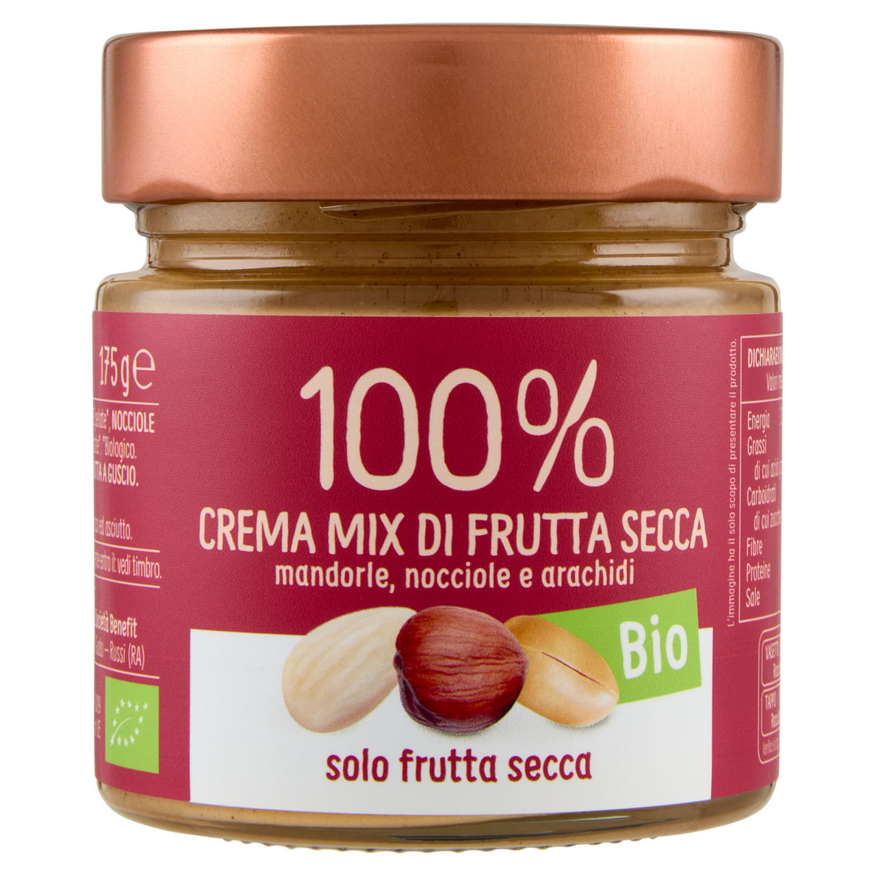 Crema 100% mix di frutta secca bio 175 gr