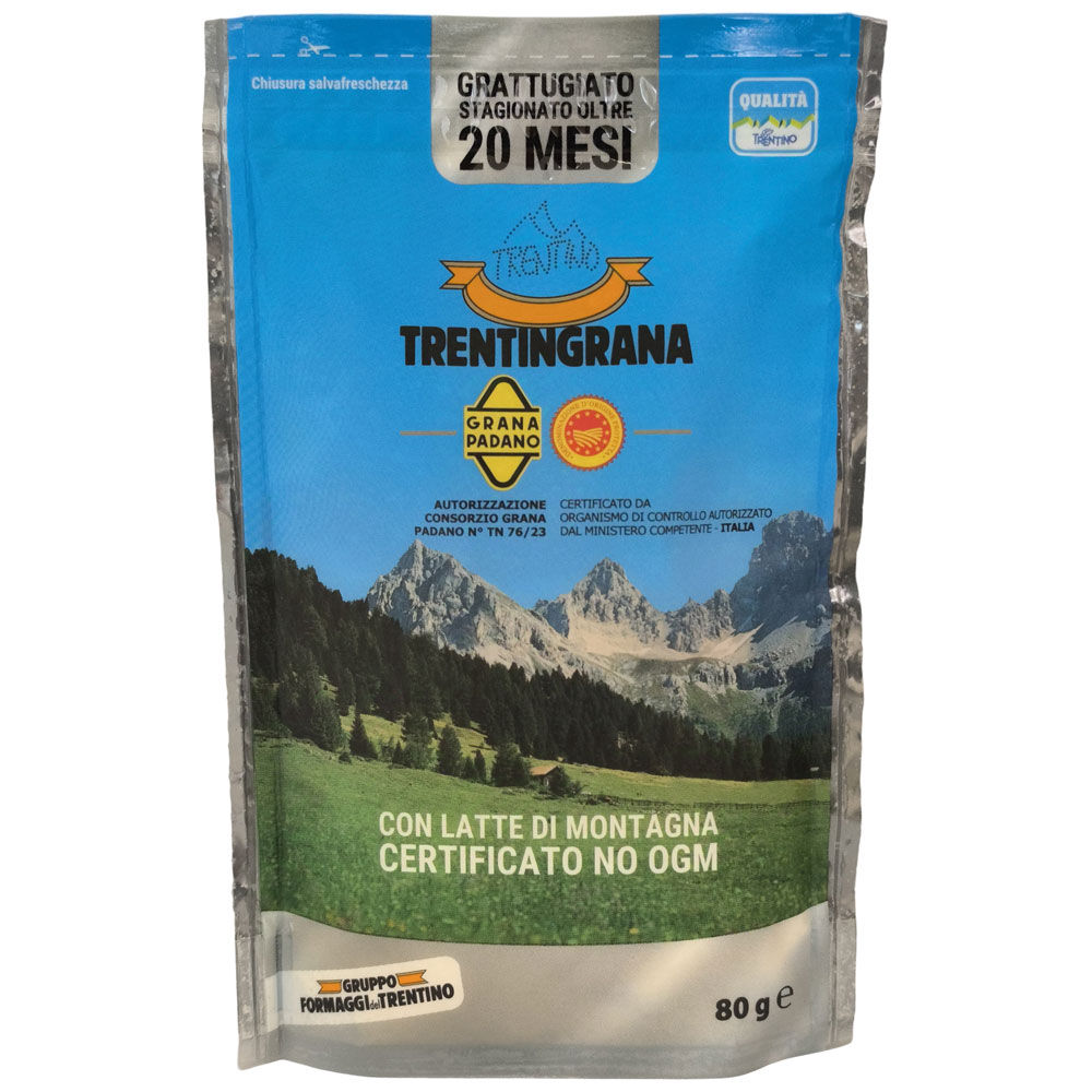Formaggio Trentingrana grattugiato 80 gr