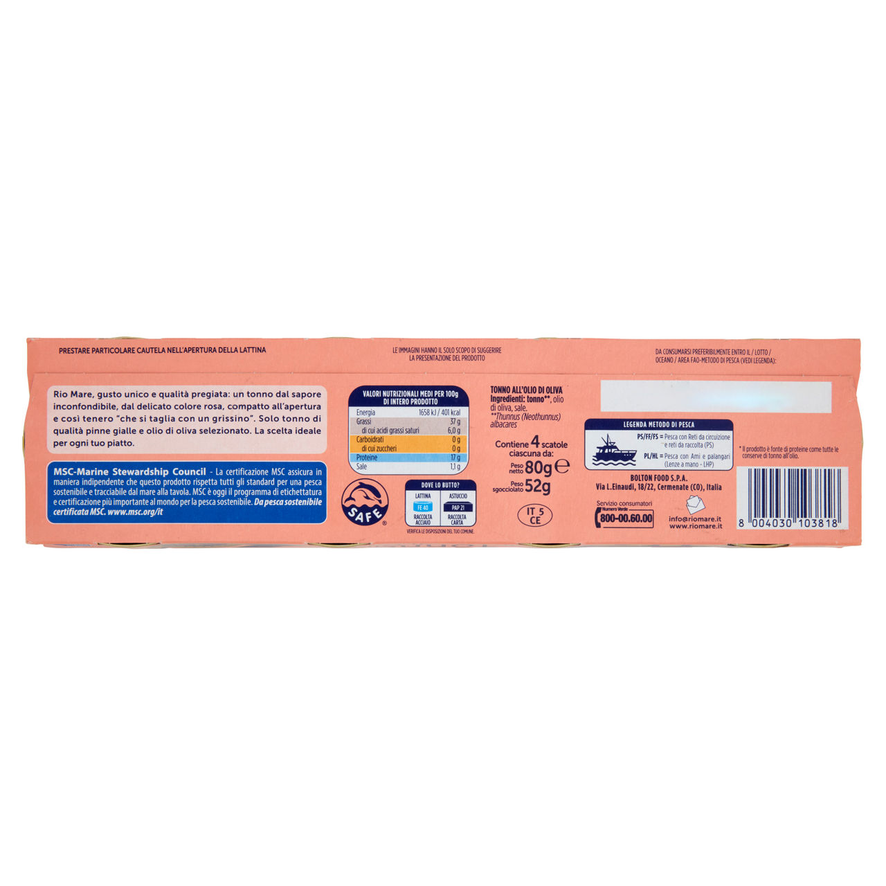 Tonno all'olio di oliva 3 pz x 80 gr + 1 pz gratis - Immagine 21