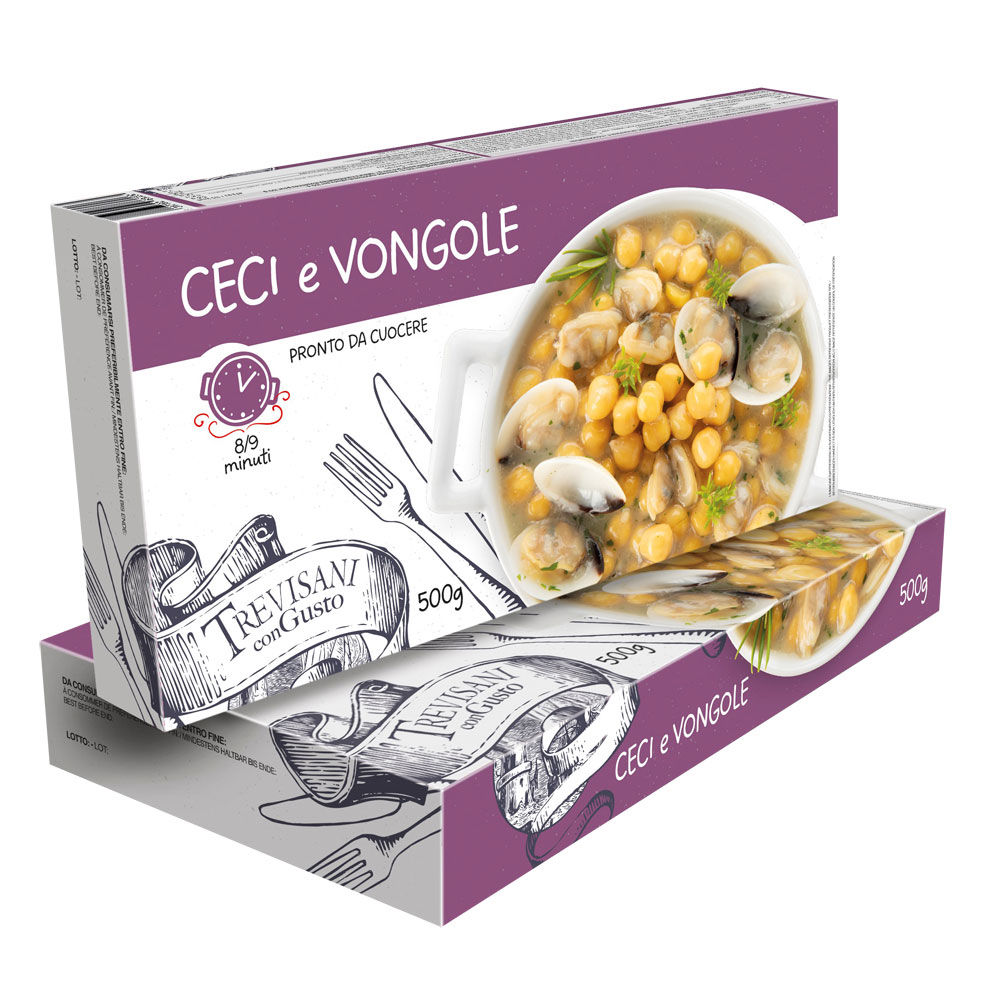 Zuppa di ceci e vongole surgelata 500 gr