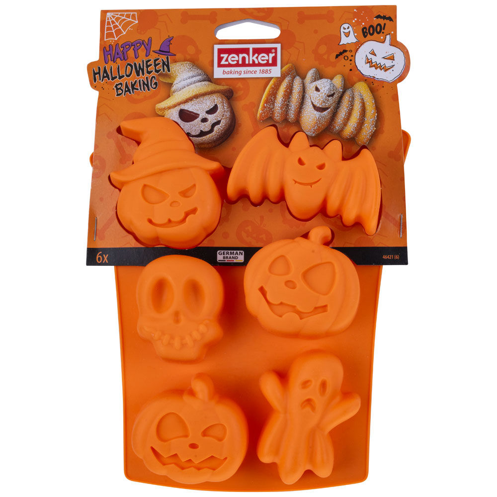 Stampo in silicone Halloween a 6 impronte 1 pz