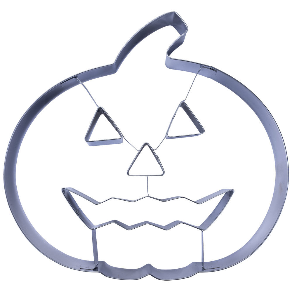 Tagliabiscotto XXL a forma di zucca Jack O'Lantern Halloween 1 pz - Immagine 21