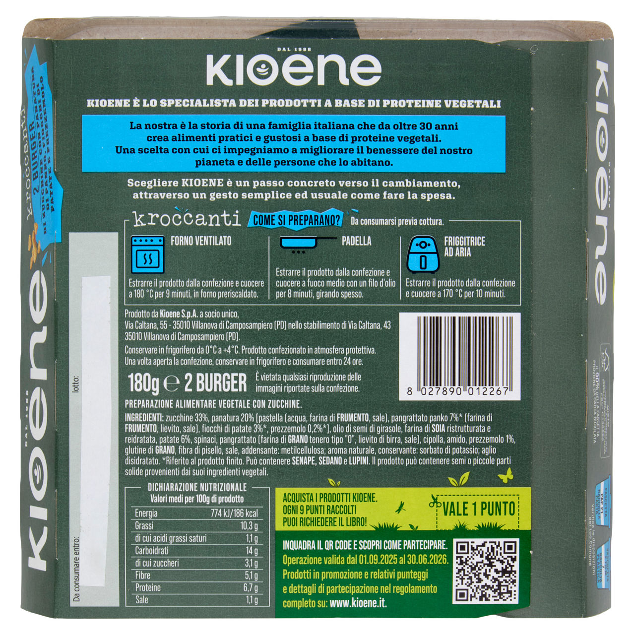 Burger Kroccanti di zucchine 2 pz 180 gr - Immagine 11