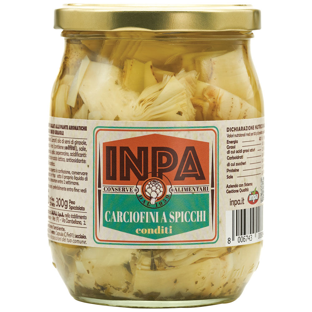 Carciofini a spicchi conditi 300 gr