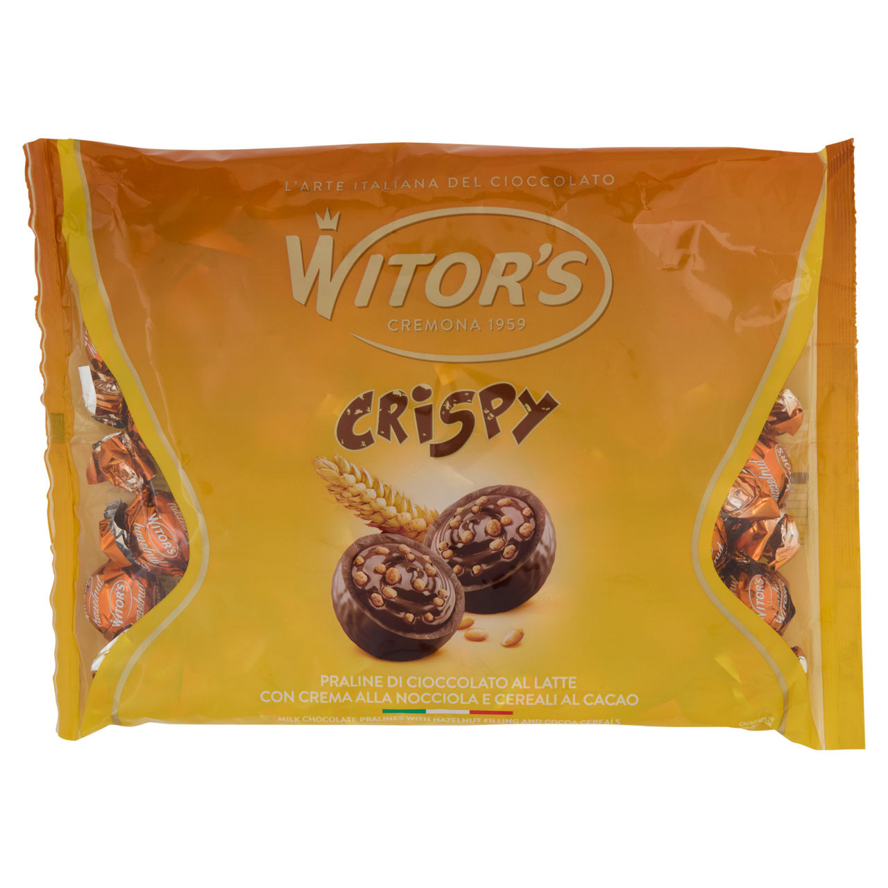 Praline di cioccolato ripieno nocciola Crispy 700 gr
