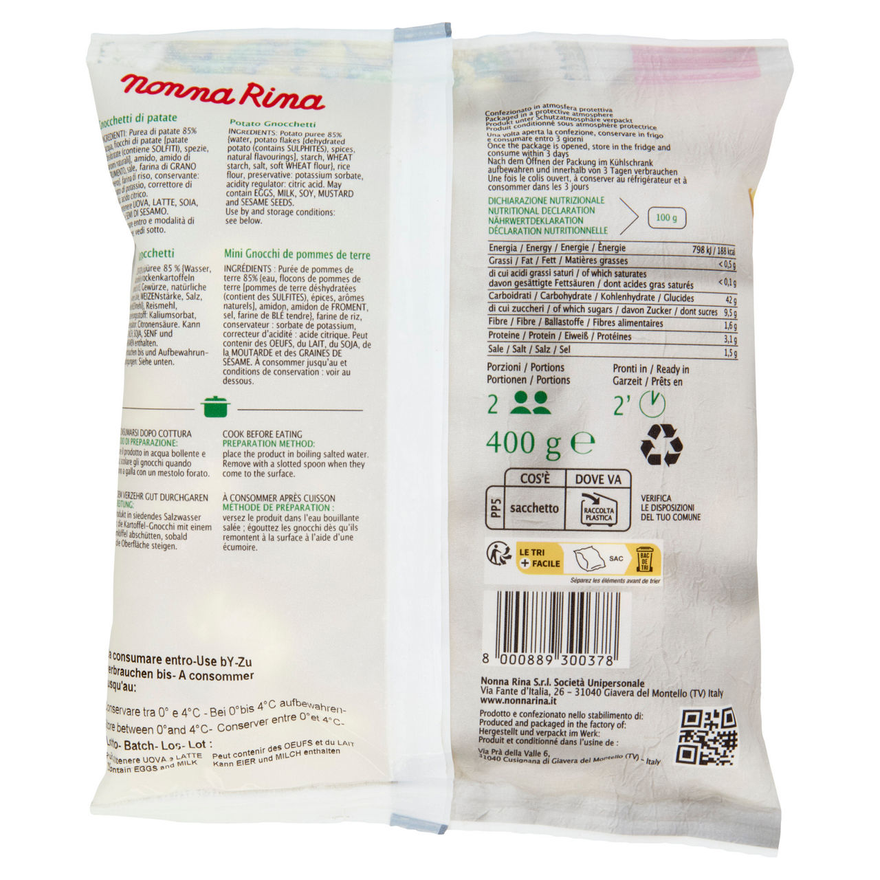 Gnocchetti freschi di patate 400 gr - Immagine 51