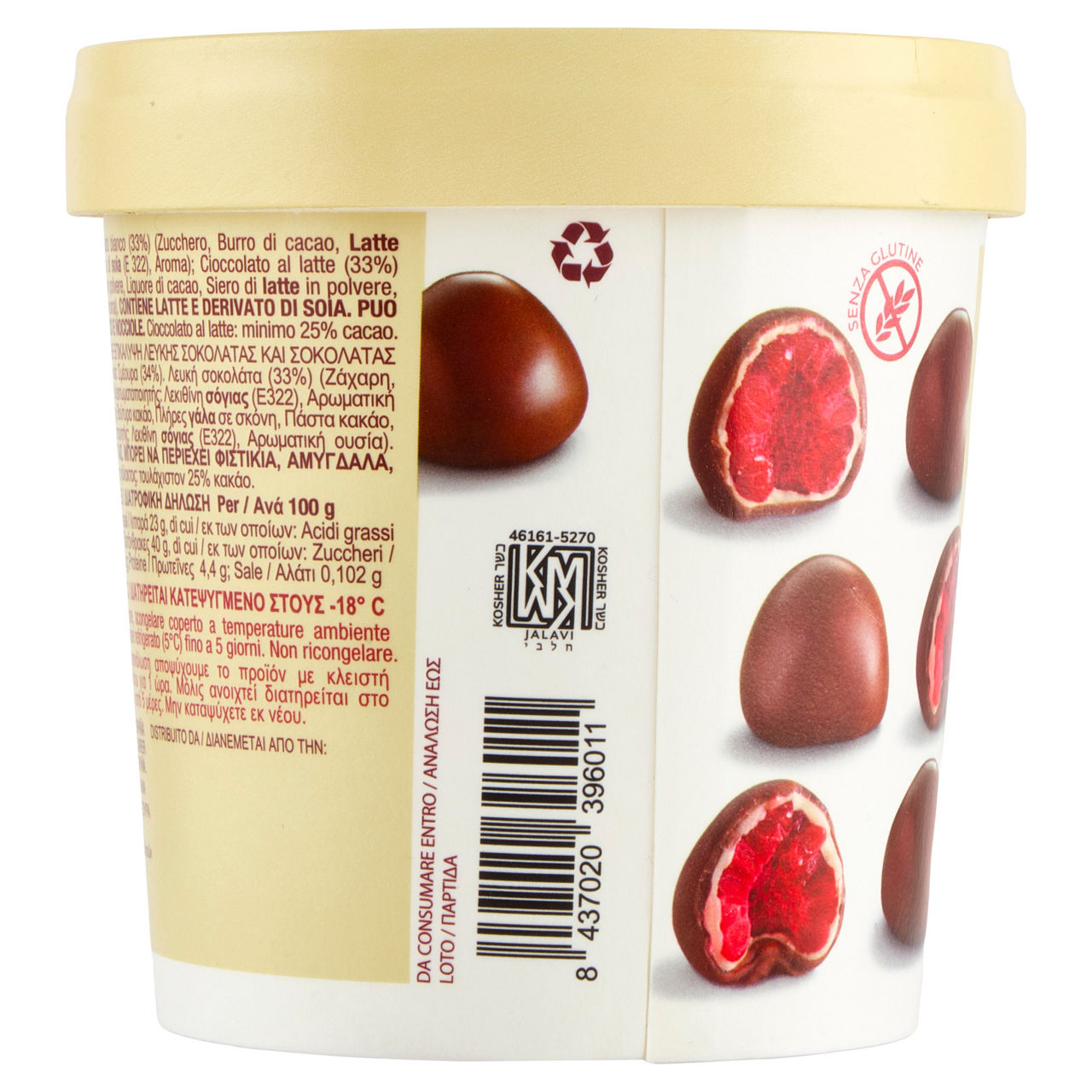 Lamponi ricoperti di cioccolato bianco e al latte surgelati 150 gr - Immagine 11