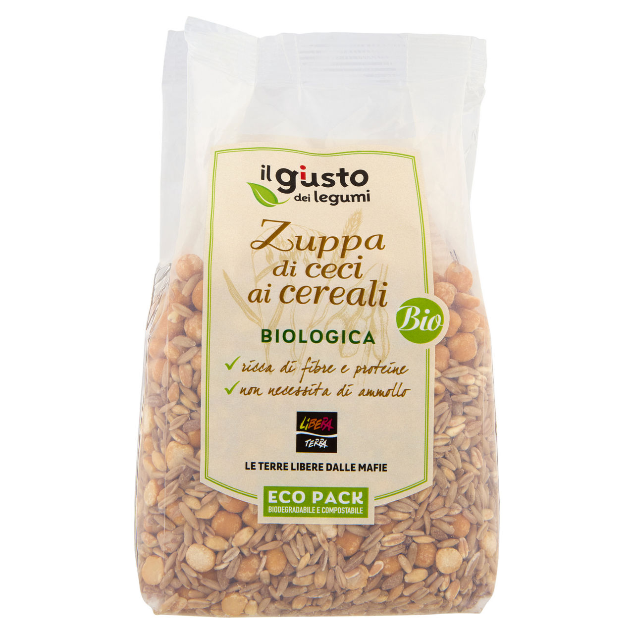 Zuppa di ceci ai cereali bio 400 gr