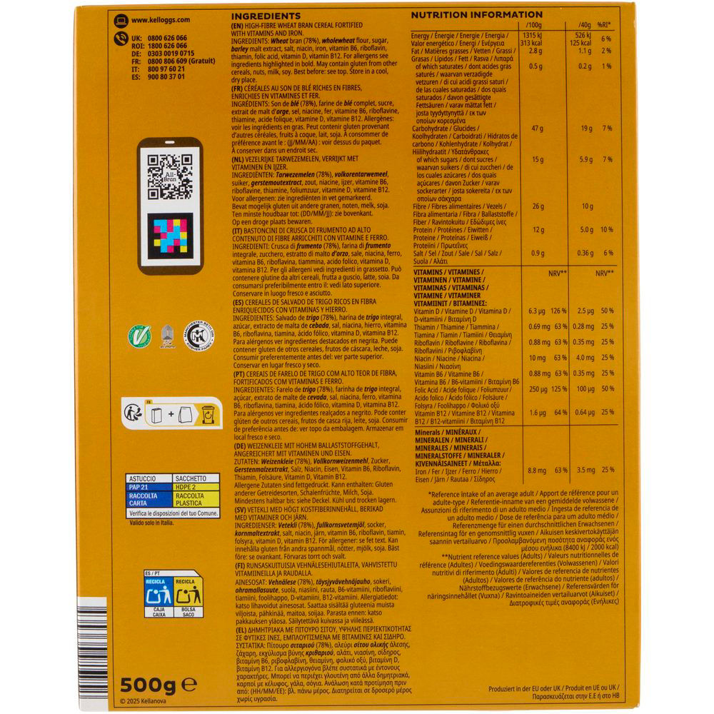 Cereali All Bran Fibre Plus 500 gr - Immagine 21